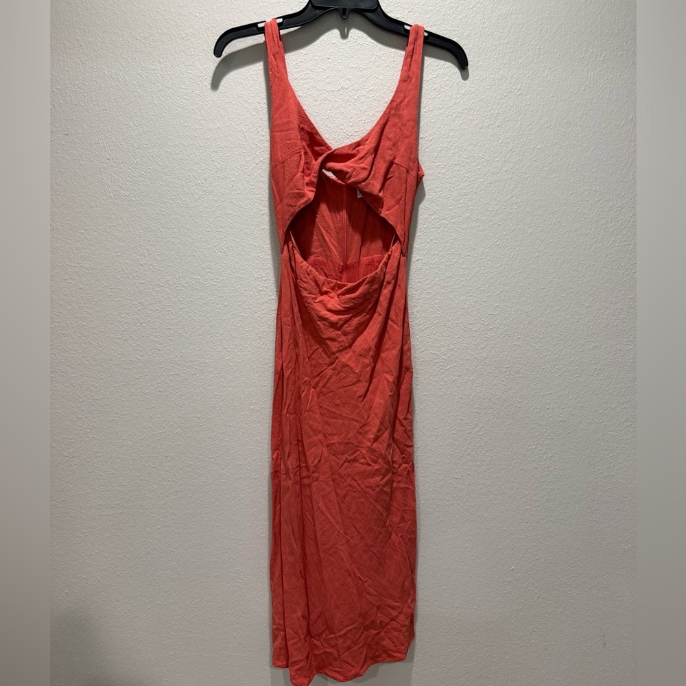 Petal & Pup Coral Cutout Dress